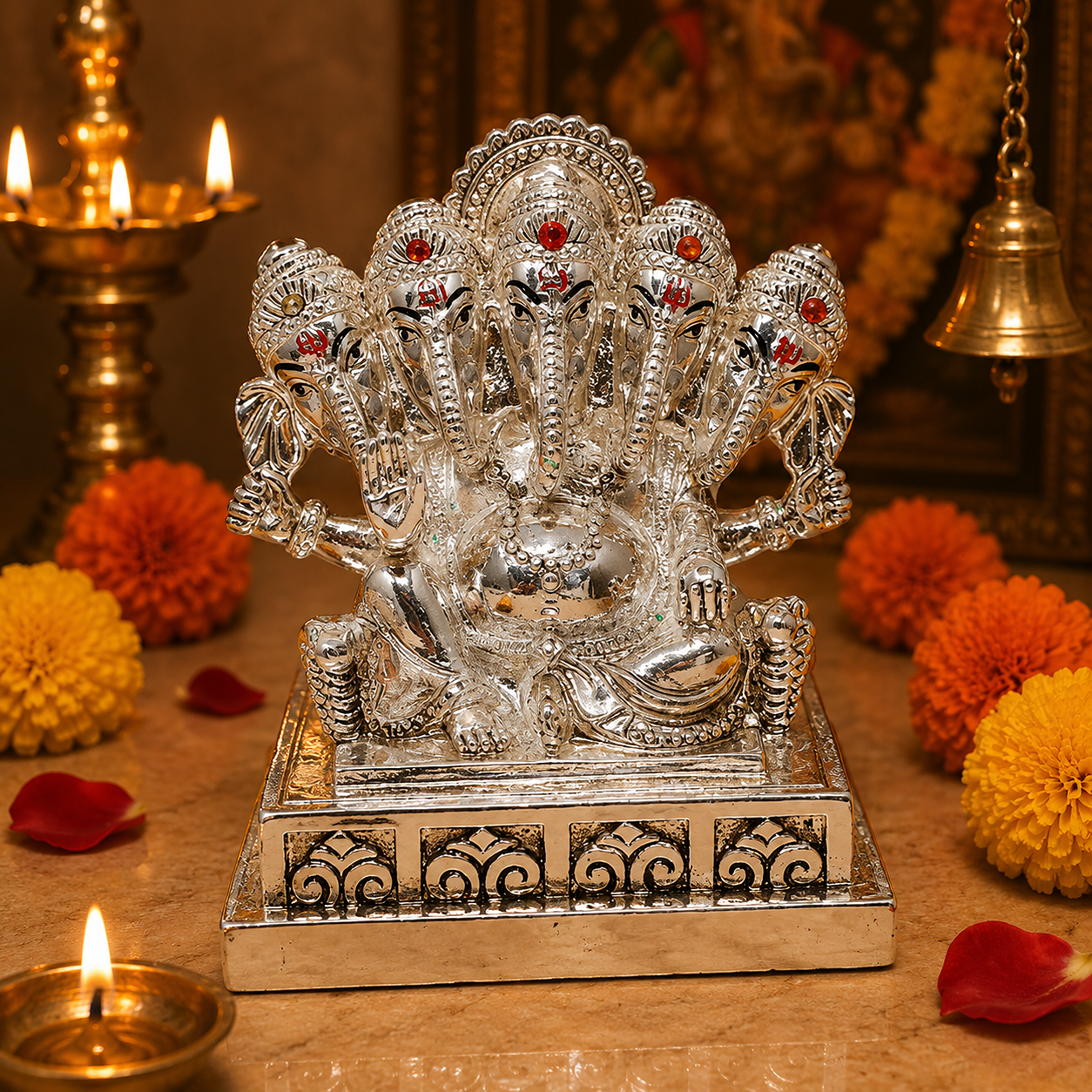Silver Ganesh Ji